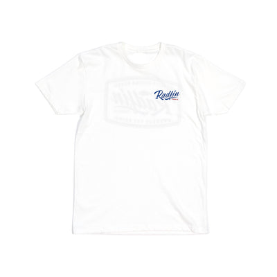 Men's White Print T-Shirt